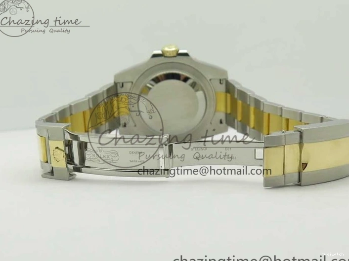 Edition GMT-Master II (Correct 1:1 Best 904L Hand Noob A3187 116713 Stack) LN YG Wrapped Steel Black Ceramic Thick 0209